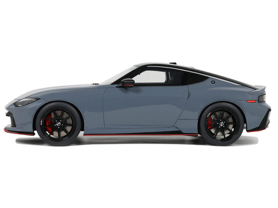 2024 Nissan Z Nismo Gray with Black Top 1/18 Model Car by GT Spirit
