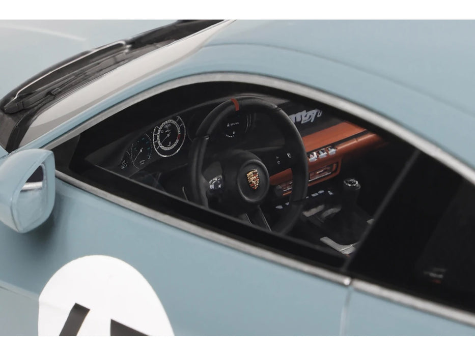 2024 Porsche 911 S/T #63 Shore Blue Metallic 1/18 Model Car by GT Spirit