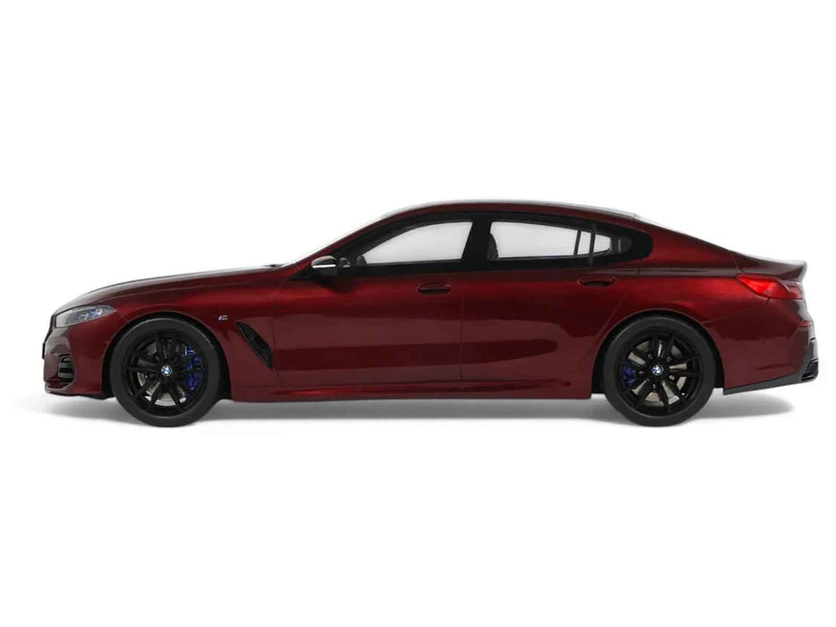 2023 BMW M850I xDrive M Performance Aventurine Red with Carbon Top 1/18 Model Car by GT Spirit