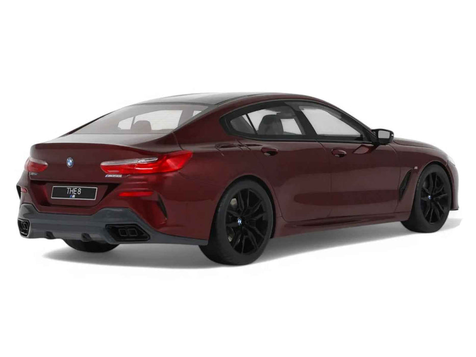 2023 BMW M850I xDrive M Performance Aventurine Red with Carbon Top 1/18 Model Car by GT Spirit