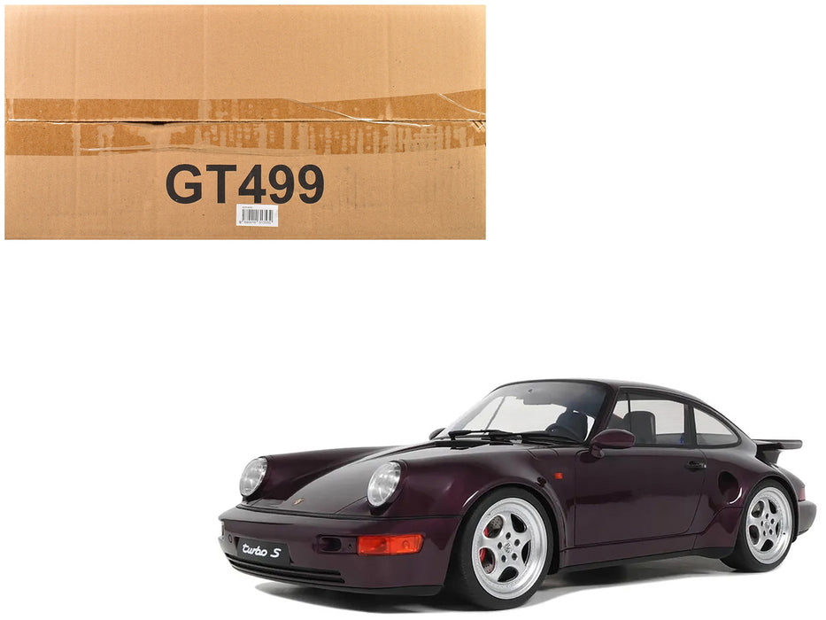 1992 Porsche 911 (964) Turbo S Purple Metallic 1/12 Model Car by GT Spirit