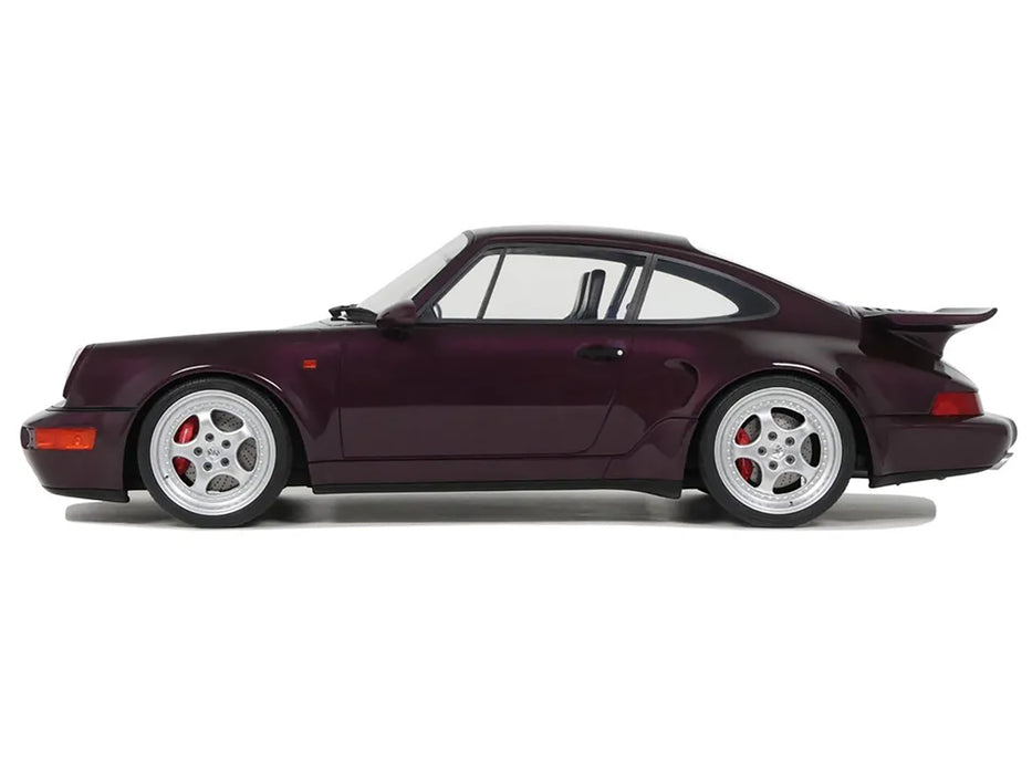 1992 Porsche 911 (964) Turbo S Purple Metallic 1/12 Model Car by GT Spirit