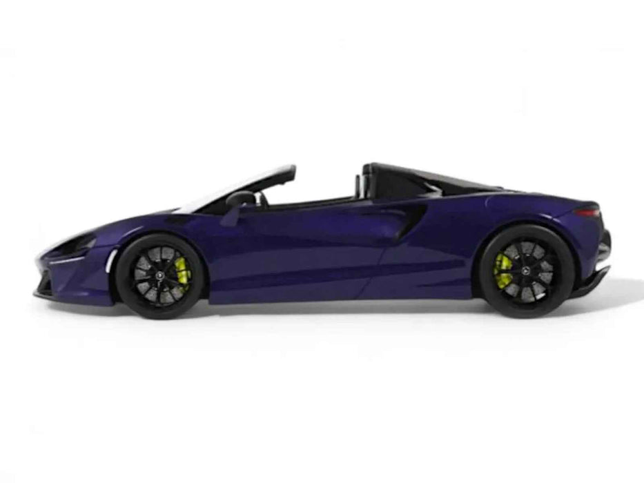 2024 McLaren Artura Spider Lantana Purple Metallic 1/18 Model Car by GT Spirit