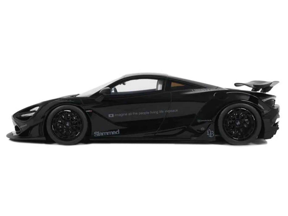 2023 McLaren 720S "LB-Works - Liberty Walk" Black 1/18 Model Car by GT Spirit