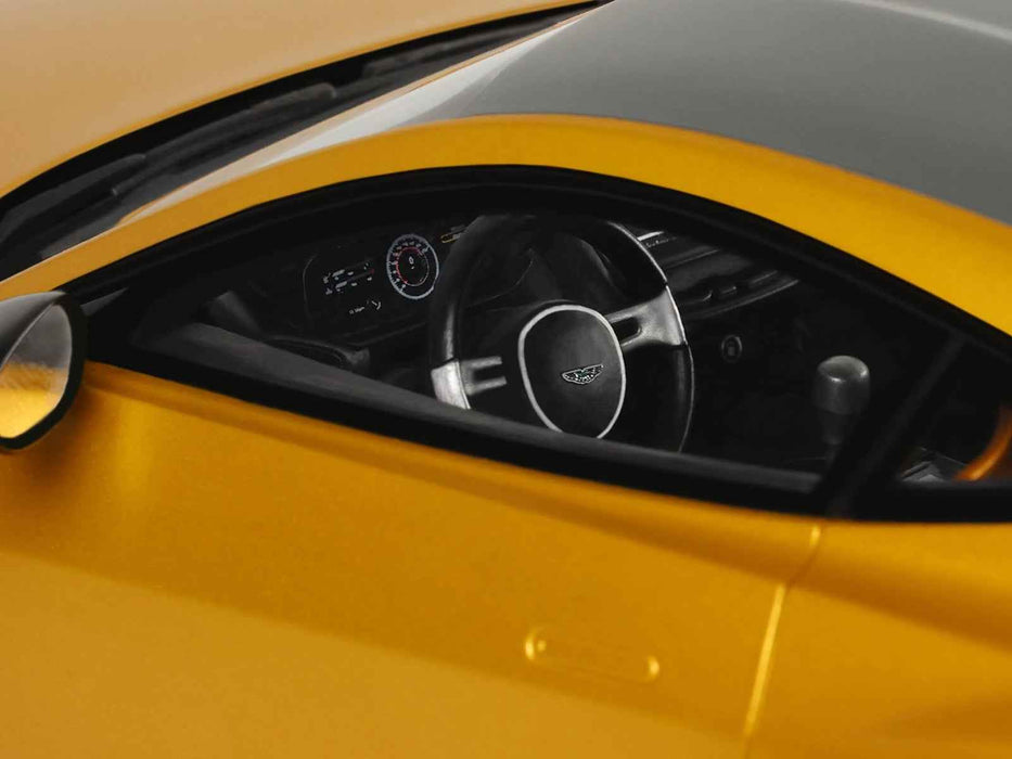 2024 Aston Martin Valiant Auric Gold Metallic with Black Top 1/18 Model Car by GT Spirit