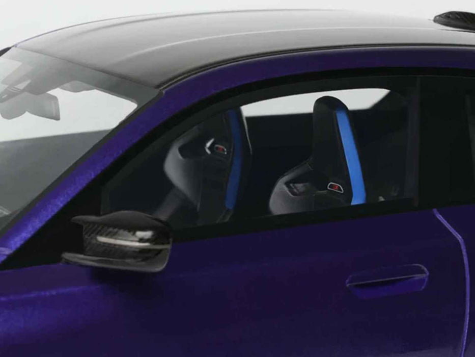 2025 BMW M2 CS Blue Metallic with Black Top 1/18 Model Car by GT Spirit