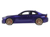 2025 BMW M2 CS Blue Metallic with Black Top 1/18 Model Car by GT Spirit
