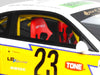 2021 Nissan Silvia (S15) LB-Super Silhouette RHD (Right Hand Drive) #23 White with Yellow Stripes 1/18 Model Car by GT Spirit
