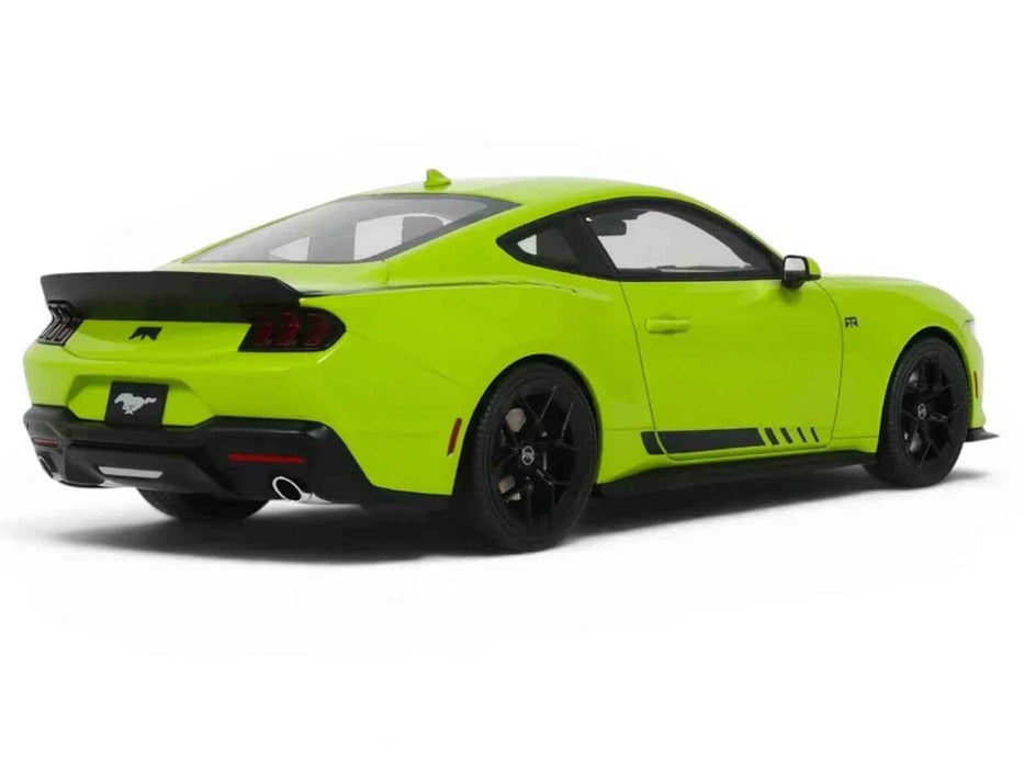2025 Ford Mustang RTR Spec-3 Lime Green 1/18 Model Car by GT Spirit