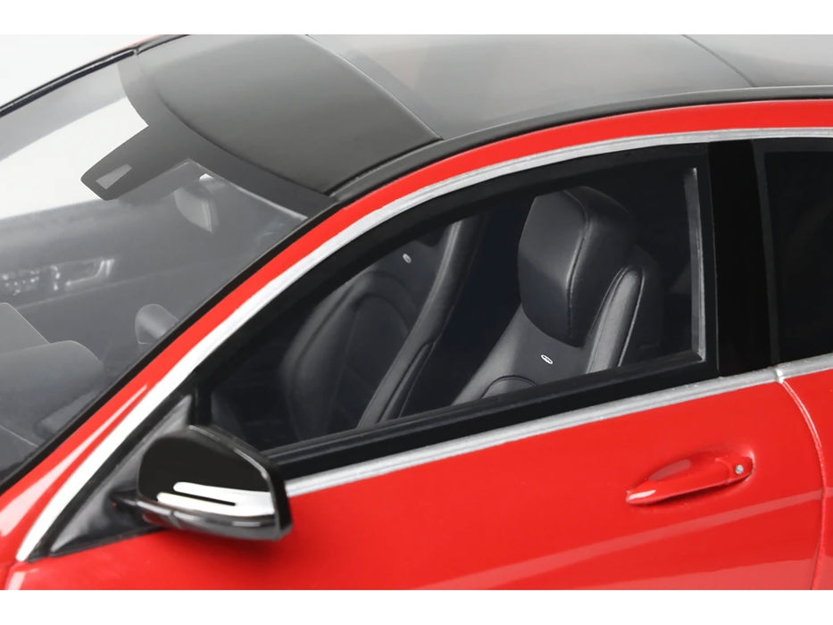 2014 Mercedes-Benz C63 AMG Red with Black Top 1/18 Model Car by GT Spirit