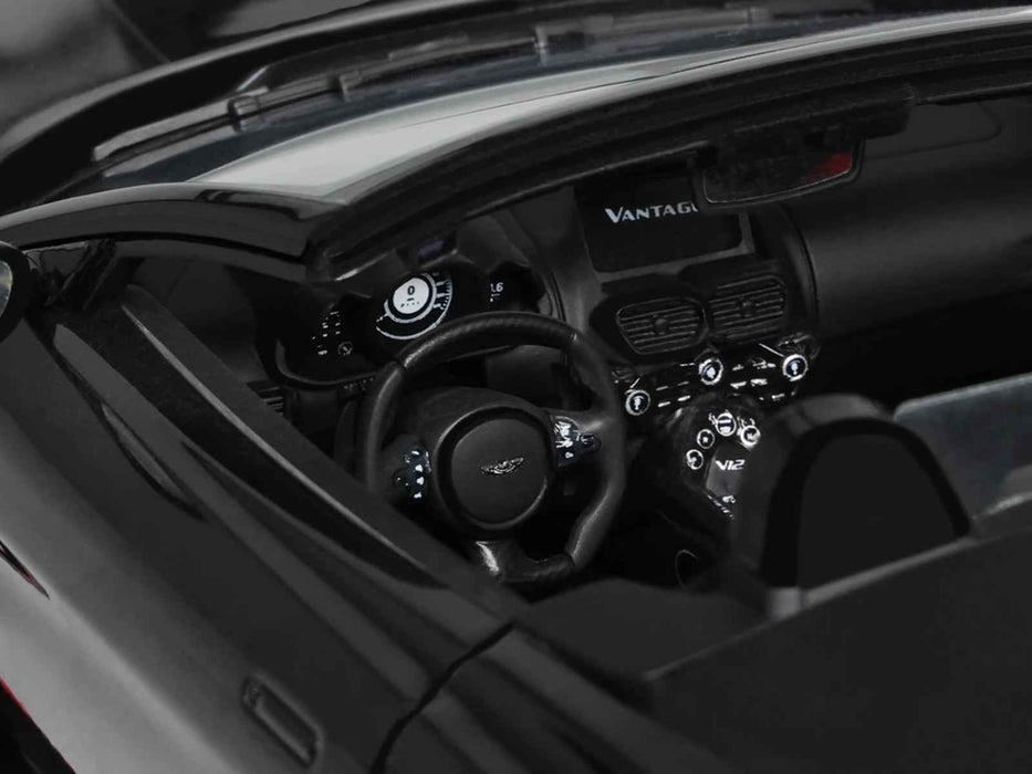 2023 Aston Martin V12 Vantage Roadster Onyx Black 1/18 Model Car by GT Spirit