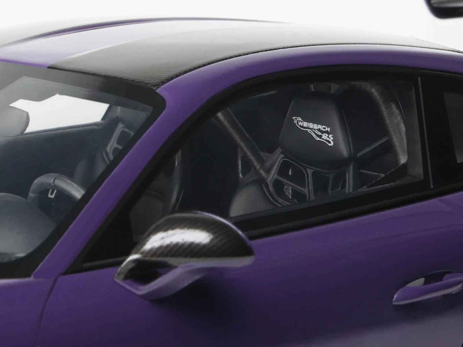 2021 Porsche 911 (991.2) GT2 RS Ultraviolet Metallic with Carbon Stripes 1/18 Model Car by GT Spirit