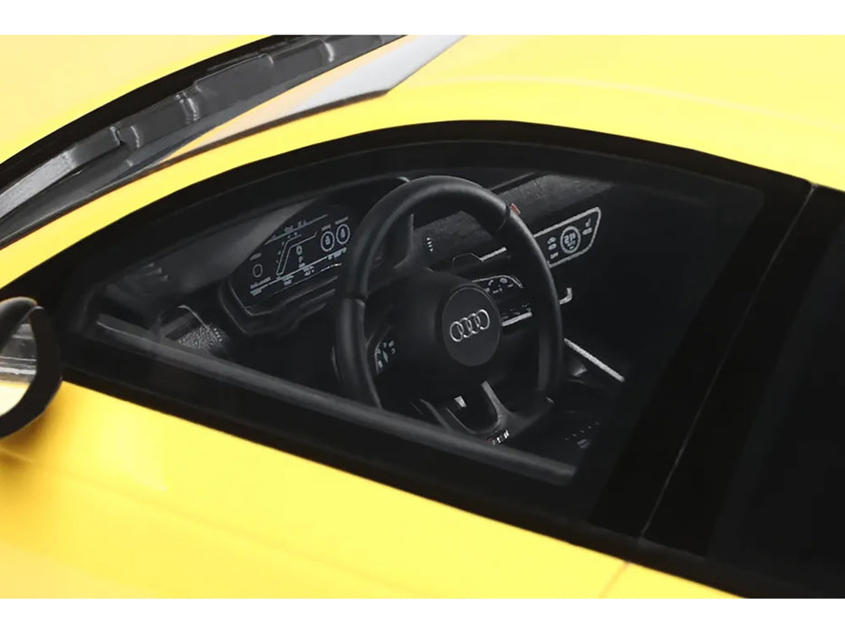 2024 Audi RS 4 "25th Anniversary" Yellow 1/18 Model Car by GT Spirit