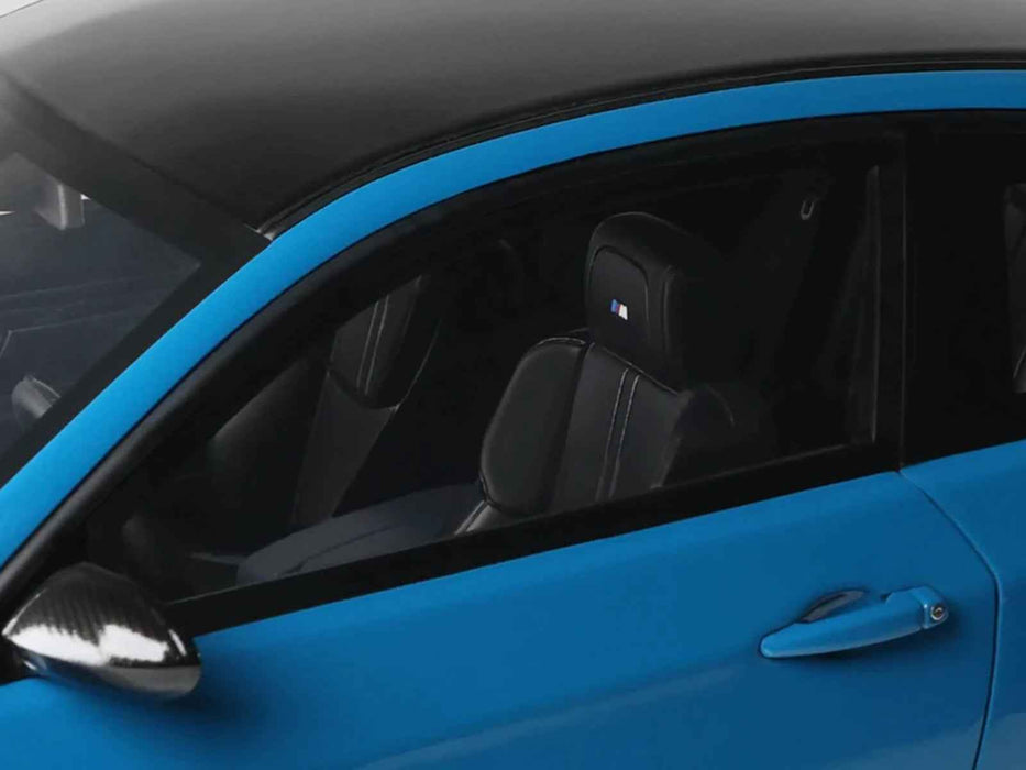 2007 BMW M3 E92 Blue Metallic with Black Top 1/18 Model Car by GT Spirit