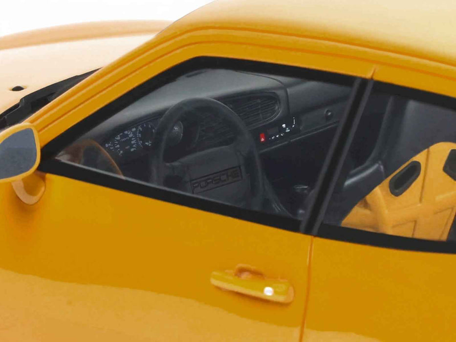 1993 Porsche 968 Turbo S Yellow 1/18 Model Car by GT Spirit