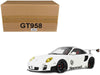2024 Porsche 911 Turbo LB-Works White with Black Top 1/18 Model Car by GT Spirit