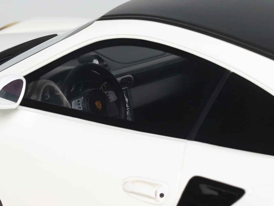2024 Porsche 911 Turbo LB-Works White with Black Top 1/18 Model Car by GT Spirit