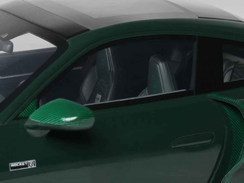 2024 Brabus 900 Rocket-R Green Metallic with Green Carbon Hood 1/18 Model Car by GT Spirit