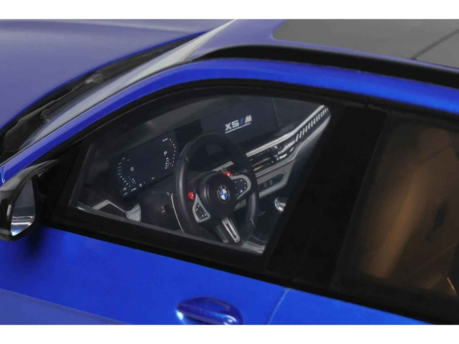 2023 BMW X5 M Competition Blue Metallic with Black Top 1/18 Model Car by GT Spirit