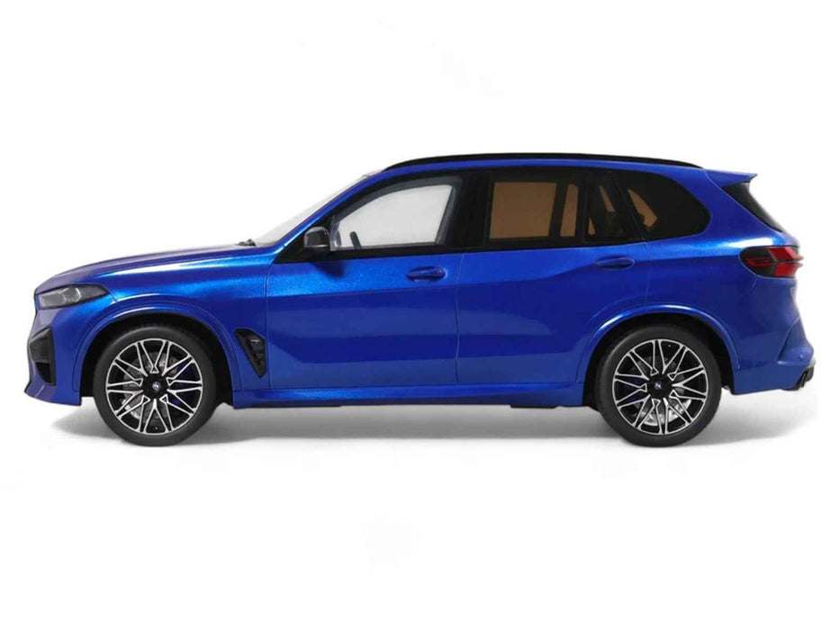2023 BMW X5 M Competition Blue Metallic with Black Top 1/18 Model Car by GT Spirit