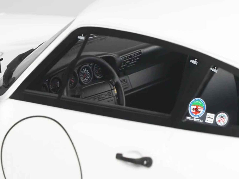 1992 Porsche 911 (964) "Carrera Cup - USA Edition" White 1/18 Model Car by GT Spirit