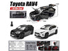 2023 Toyota Rav4 Hybrid White Metallic with Black Top 1/18 Diecast Model Car by Heimanba
