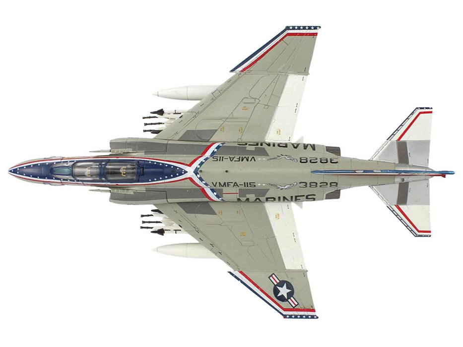 McDonnell Douglas F-4J Phantom II Fighter-Bomber Aircraft "153828 MCAS Iwakuni Japan" (1976) United States Marine Corps "Air Power Series" 1/72 Diecast Model by Hobby Master