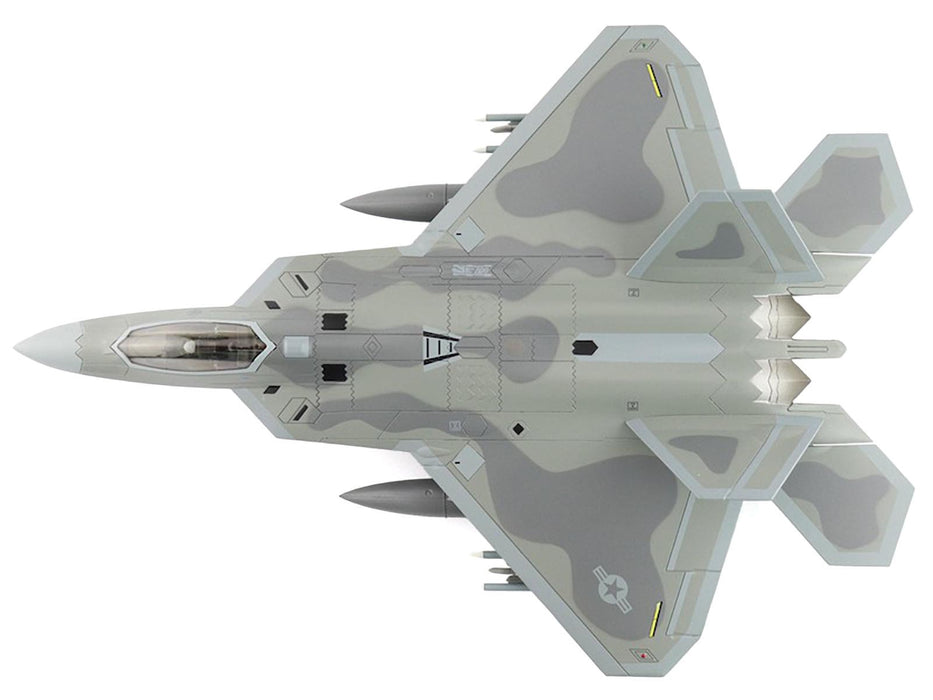 Lockheed F-22 Raptor Stealth Aircraft "412th Test Wing, Edwards Air Force Base" United States Air Force "Air Power Series" 1/72 Diecast Model by Hobby Master