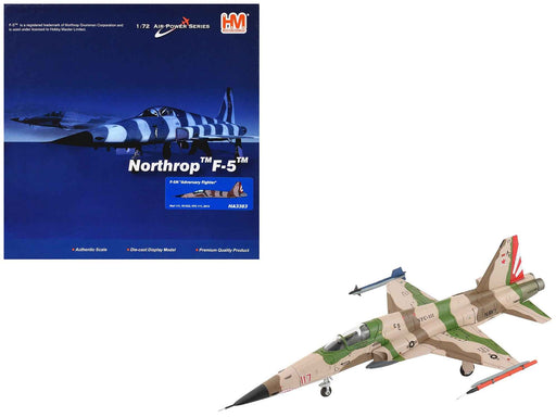 Northrop F-5N Tiger II Aircraft "Red 117 761533 Adversary Fighter VFC-111 Sundowners" United States Navy "Air Power Series" 1/72 Diecast Model by Hobby Master