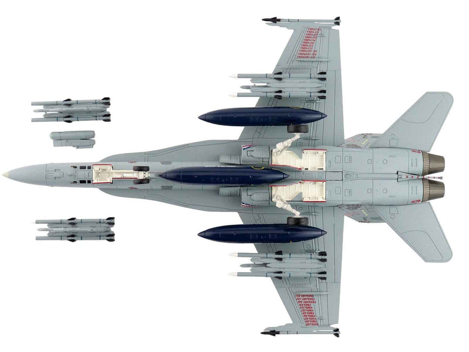 McDonnell Douglas F/A-18D Hornet Aircraft "164874 US Marines 250 Years VMFA-112 Cowboys" (2025) United States Marines "Air Power Series" 1/72 Diecast Model by Hobby Master