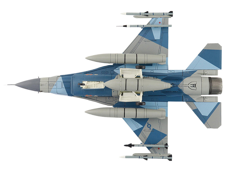Lockheed F-16C Fighting Falcon Fighter Aircraft "86-0335 Blue Splinter 354th Wing 18th AGRS Eielson AFB" (2018) United States Air Force "Air Power Series" 1/72 Diecast Model by Hobby Master