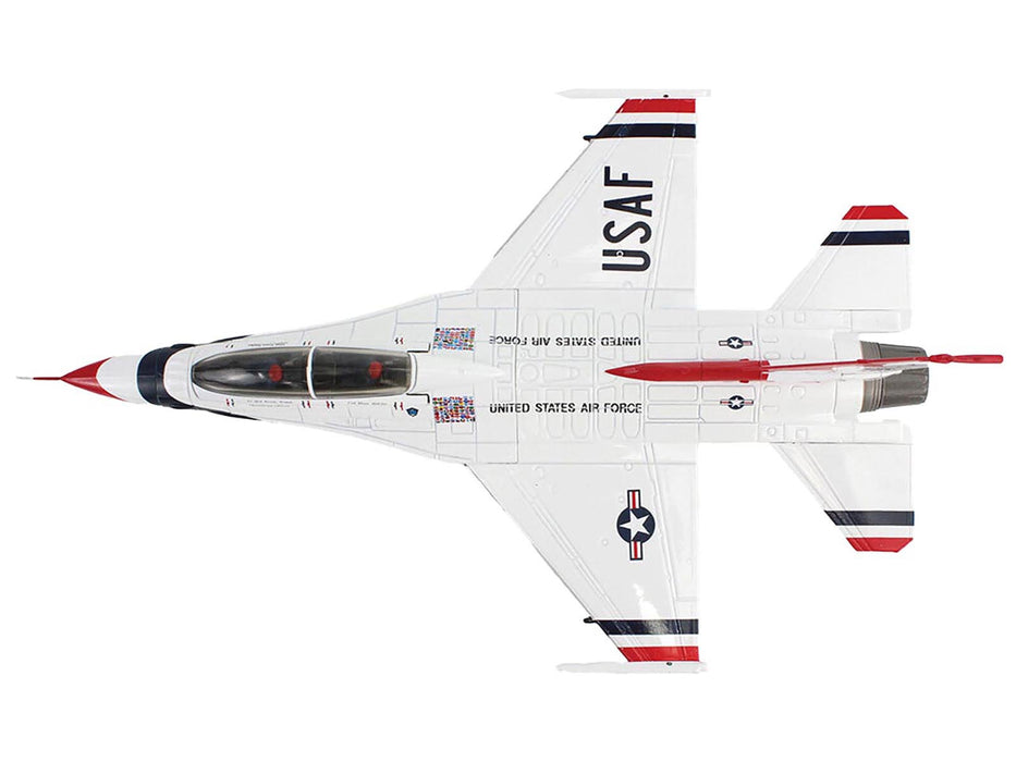 Lockheed F-16D Fighting Falcon Fighter Aircraft "No.7 Thunderbirds Nellis Air Force Base" (2017) United States Air Force "Air Power Series" 1/72 Diecast Model by Hobby Master