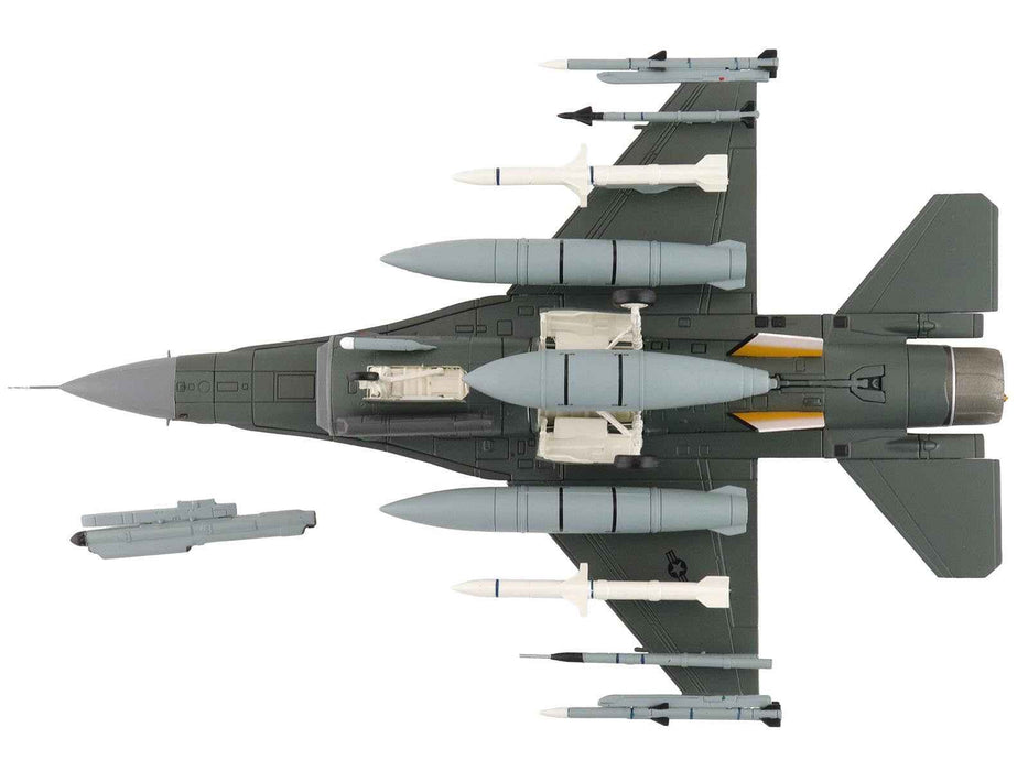Lockheed F-16CM Fighting Falcon Fighter Aircraft "91-0379 Tiger Tiger 1 79th Fighter Squadron Shaw Air Force Base" (2023) United States Air Force "Air Power Series" 1/72 Diecast Model by Hobby Master