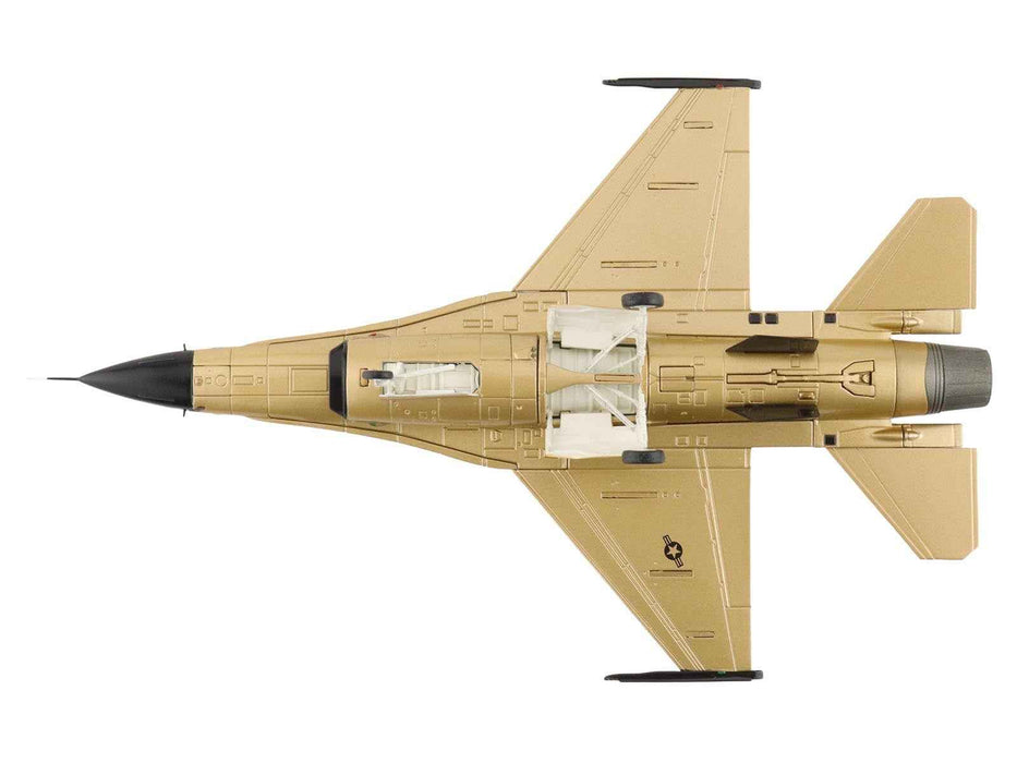 Lockheed F-16A Fighting Falcon Fighter Aircraft "85-1565 Golden Bat Viper 185 ARW Iowa ANG Squadron 50th Anniversary" (2022) United States Air Force "Air Power Series" 1/72 Diecast Model by Hobby Master