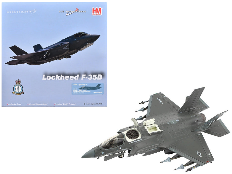 Lockheed F-35B Lightning II Aircraft (Beast Mode) "VMFA-214 Black Sheep Marine Corps Air Station Yuma" (2023) United States Marine Corps "Air Power Series" 1/72 Diecast Model by Hobby Master