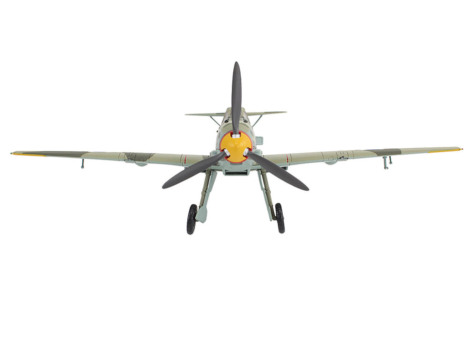 Messerschmitt Bf 109E-3 Fighter Aircraft "White 2 Jan Reznak 13.(slow)/JG 52 Kraznodar USSR" (1943) German Luftwaffe "Air Power Series" 1/48 Diecast Model by Hobby Master