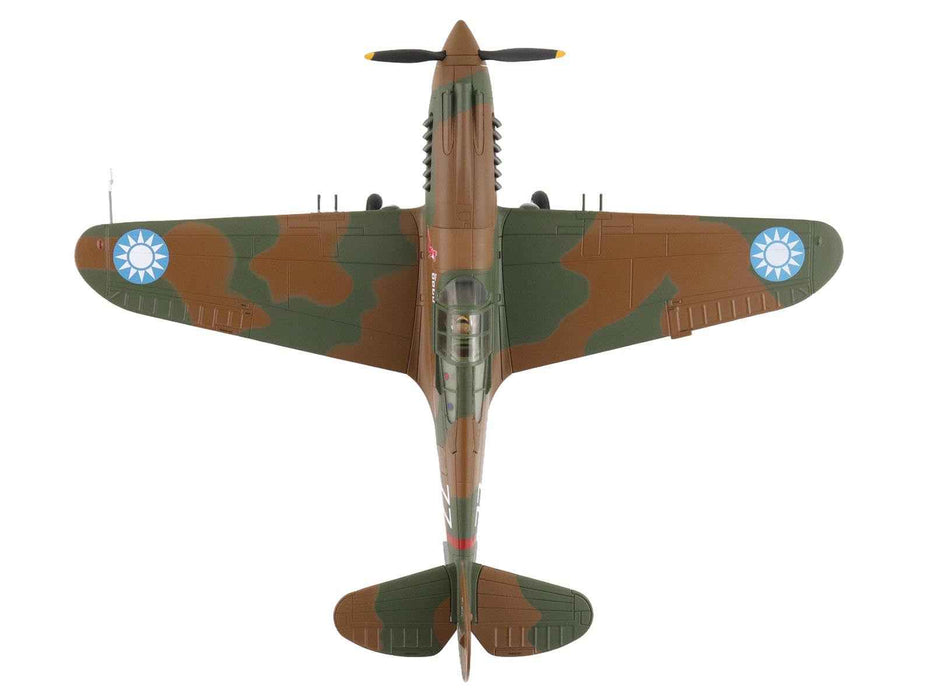Curtiss P-40B Hawk 81-A2 Fighter-Bomber Aircraft "No.77 Robert Smith 3rd Pursuit Squadron" (1941) American Volunteer Group in China "Air Power Series" 1/48 Diecast Model by Hobby Master