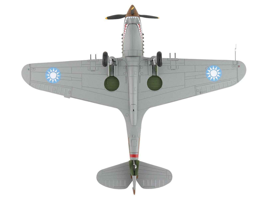Curtiss P-40B Hawk 81-A2 Fighter-Bomber Aircraft "No.77 Robert Smith 3rd Pursuit Squadron" (1941) American Volunteer Group in China "Air Power Series" 1/48 Diecast Model by Hobby Master