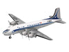 Douglas DC-4 Commercial Aircraft "Air France" (F-BHEH) White with Blue Stripes 1/200 Diecast Model by Herpa