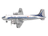 Douglas DC-4 Commercial Aircraft "Air France" (F-BHEH) White with Blue Stripes 1/200 Diecast Model by Herpa