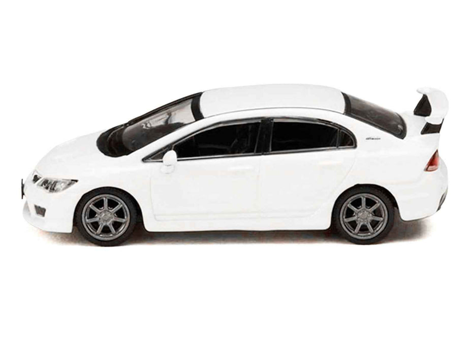 Honda Mugen Civic Type R (FD2) RHD (Right Hand Drive) Championship White "JDM64" Series 1/64 Diecast Model Car by Hobby Japan