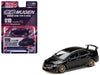 Honda Mugen Civic Type R (FD2) RHD (Right Hand Drive) Crystal Black Pearl with Gold Wheels "JDM64" Series 1/64 Diecast Model Car by Hobby Japan