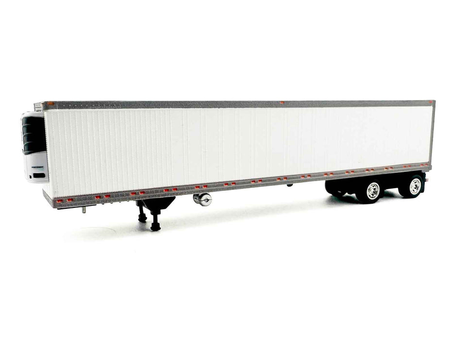 53' Spread Axle Refrigerated Trailer White 1/87 (HO) Plastic Model Car by HO Logistics