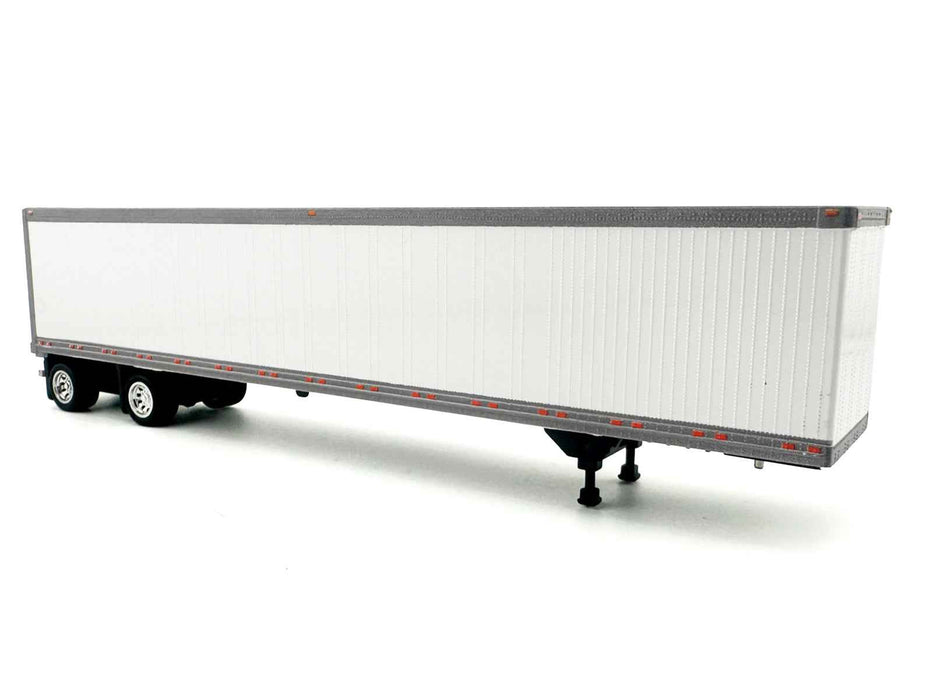 53' Spread Axle Dry Van Trailer White 1/87 (HO) Plastic Model Car by HO Logistics