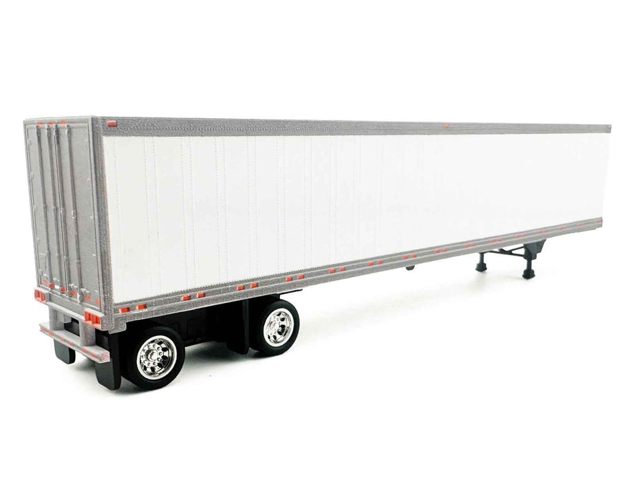 53' Spread Axle Dry Van Trailer White 1/87 (HO) Plastic Model Car by HO Logistics