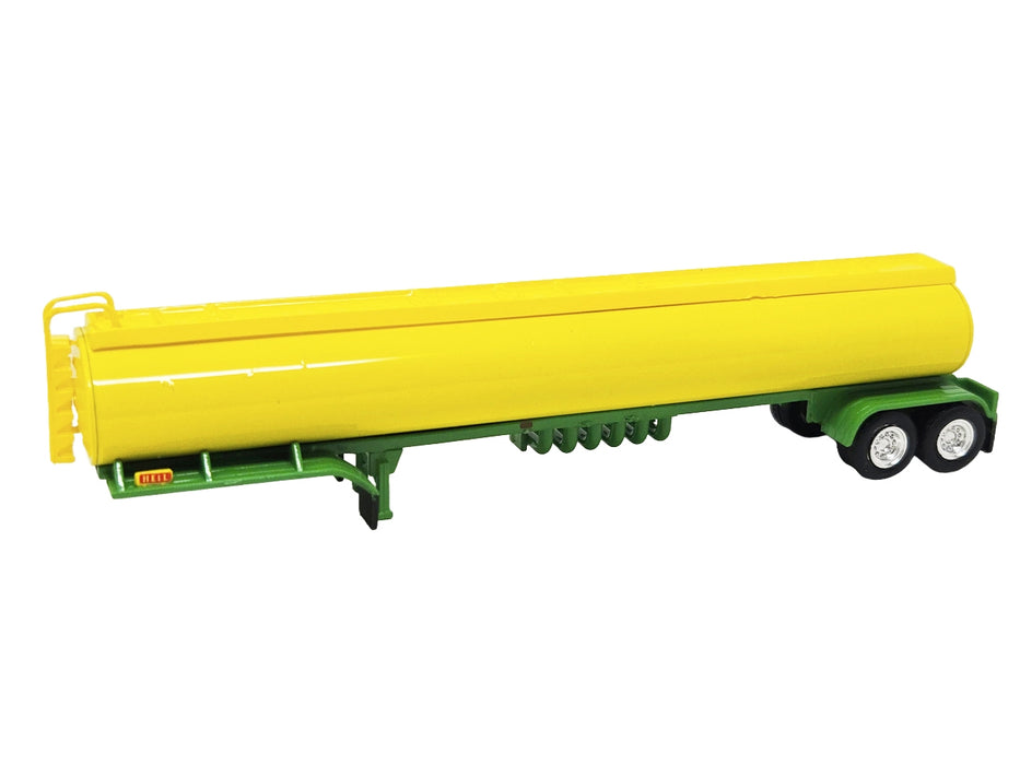 Tanker Trailer Yellow and Green 1/87 (HO) Scale Plastic Model by HO Logistics