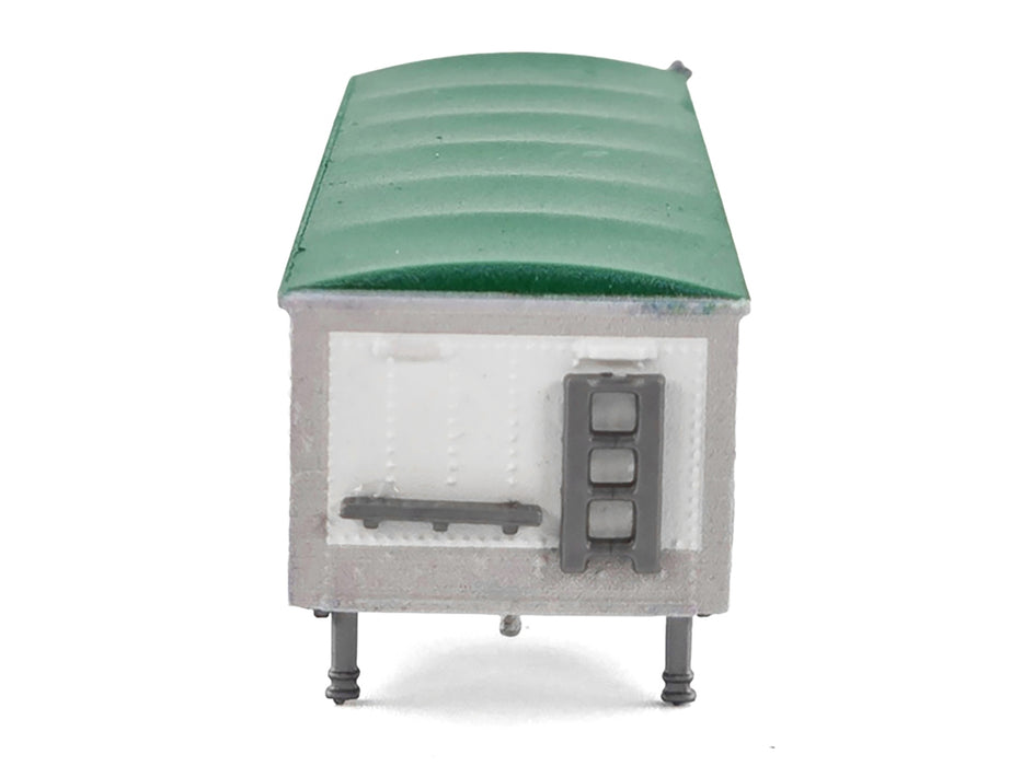 Covered Grain Trailer White with Green Tarp "SunGlo - Cargill" 1/87 (HO) Plastic Model Car by HO Logistics