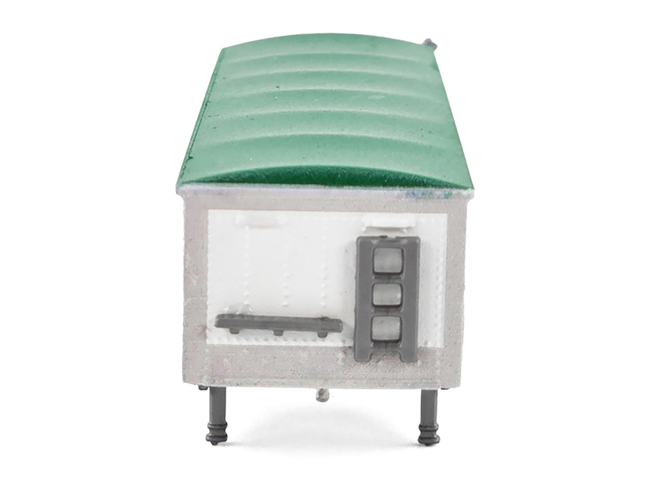 Covered Grain Trailer White with Green Tarp "Cargill" 1/87 (HO) Plastic Model Car by HO Logistics