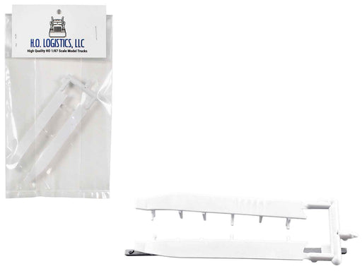 Trailer Wind Skirts for 53' Dry Vans White 1/87 (HO) Plastic Model Car by HO Logistics