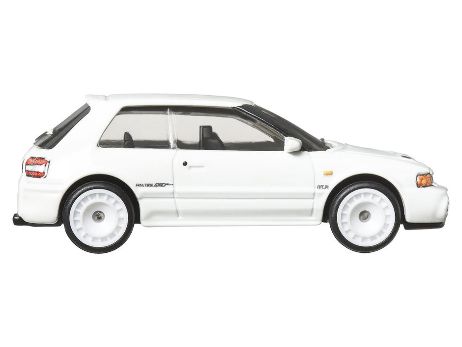 Mazda 323 GTR RHD (Right Hand Drive) White "Boulevard" Series Diecast Model Car by Hot Wheels
